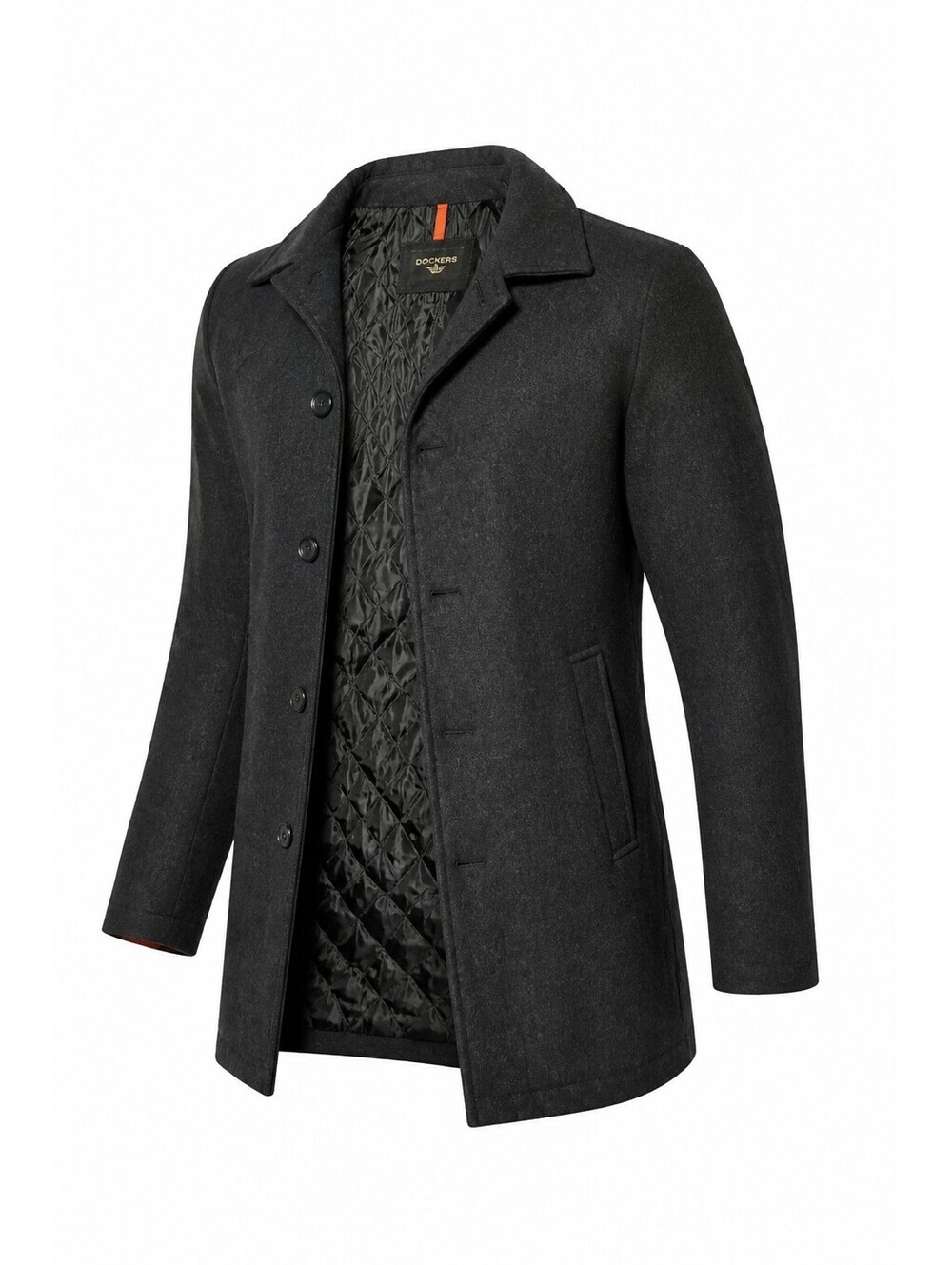Dockers Men’s XLG Wool Blend Quilted Lined Overcoat